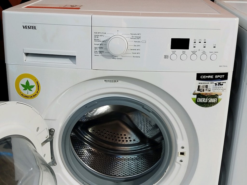 VESTEL 7 KG ÇAMAŞIR MAKİNESİ İZMİR İÇİ 3 AY GARANTİMİZ VARDIR - 4