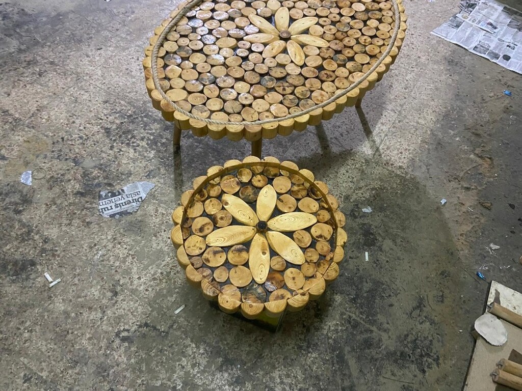 ağaç Orta sehpa zigon lambader - 3