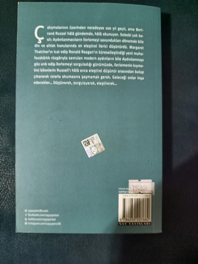 BERTRAND RUSSEL NEDEN HIRISTİYAN DEĞİLİM - 2