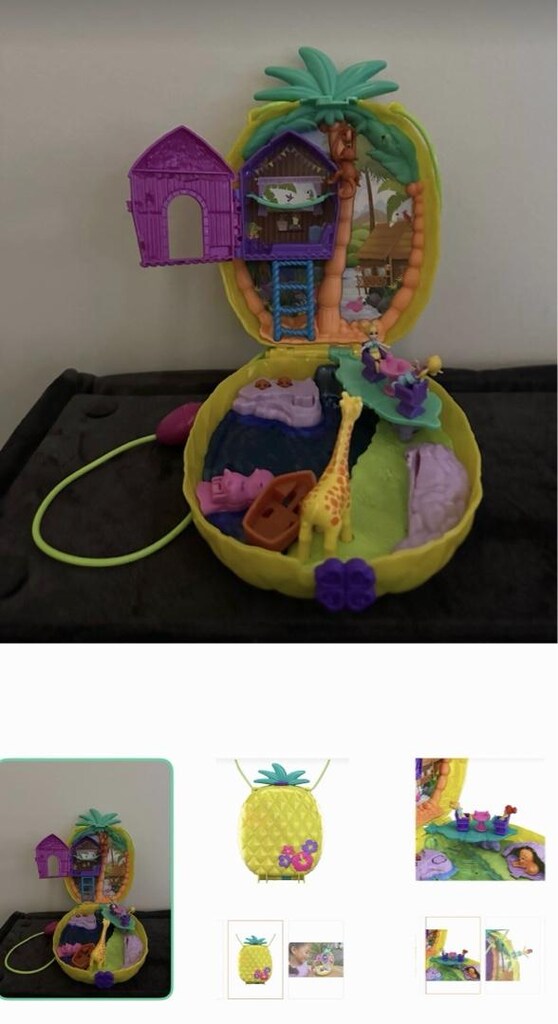 polly pocket sarı ananas çanta gkj63 tropicool pineapple purse - 5
