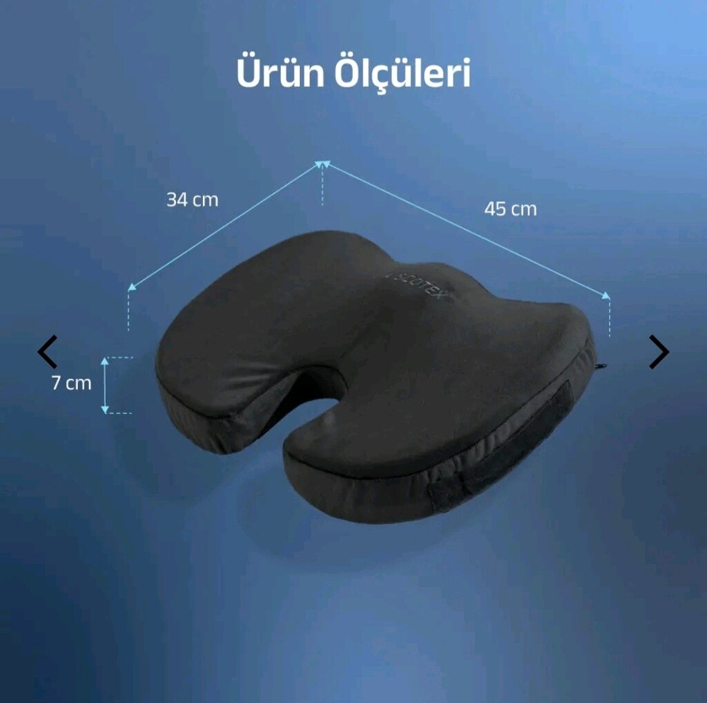 VİSCOTEXVisco Ortopedik, Kaydırmaz Tabanlı, Ofis, Araba - 3