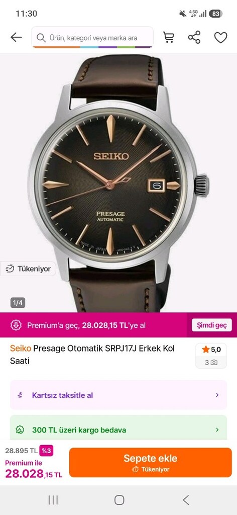 Seiko presage sıfır ayarında çiziksiz pürüzsüz - 3