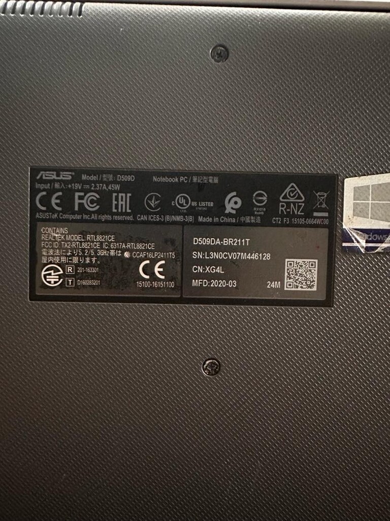 ASUS D509DA TEMİZ DİZÜSTÜ BİLGİSAYAR - 2
