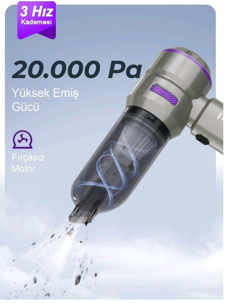 Kablosuz Araç içi Süpürge, Üfleme & Vakum - 2