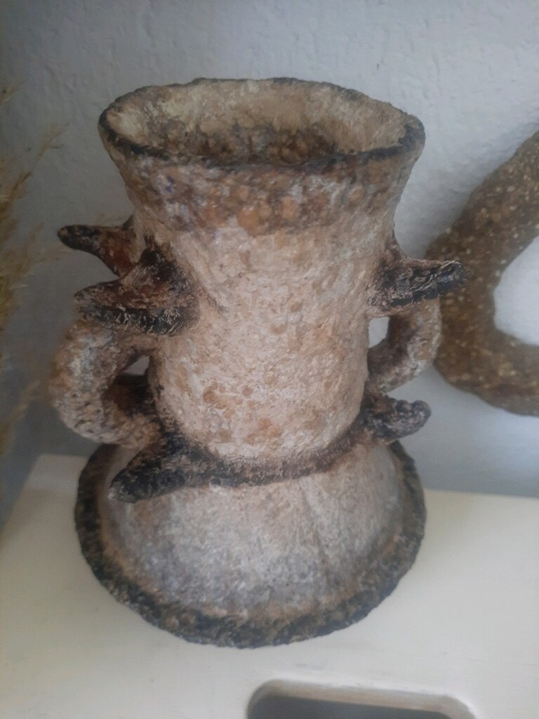 Wabi Sabi El Yapımı Antik Vazo - 2