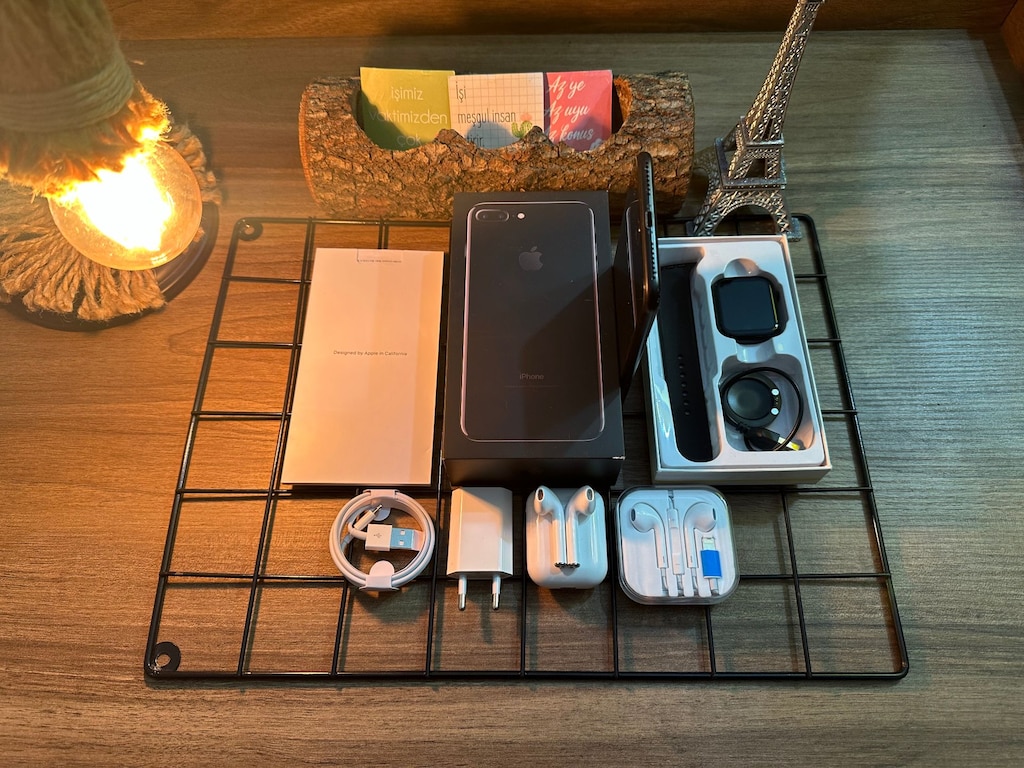 FULL AKSESUARLI İPHONE 7 PLUS MAT BLACK - 8