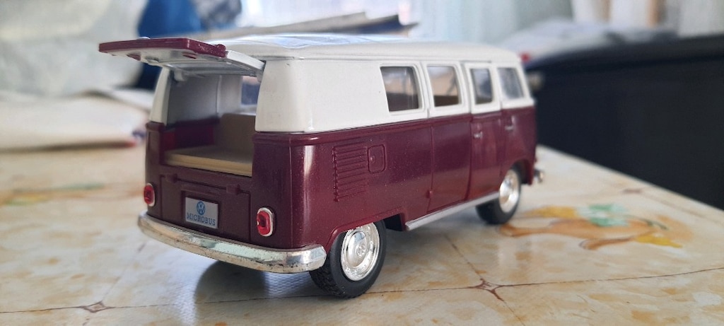 kinsmart 1962 volkwagen classic bus döküm otobüs araç araba ( Sıfır) - 6