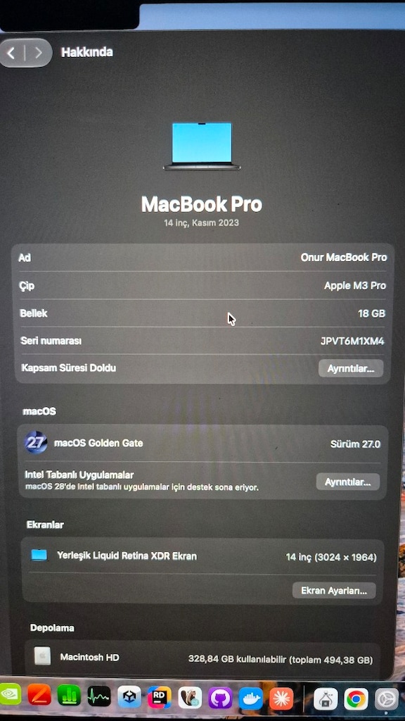 Macbook pro m3 pro işlemcili - 2