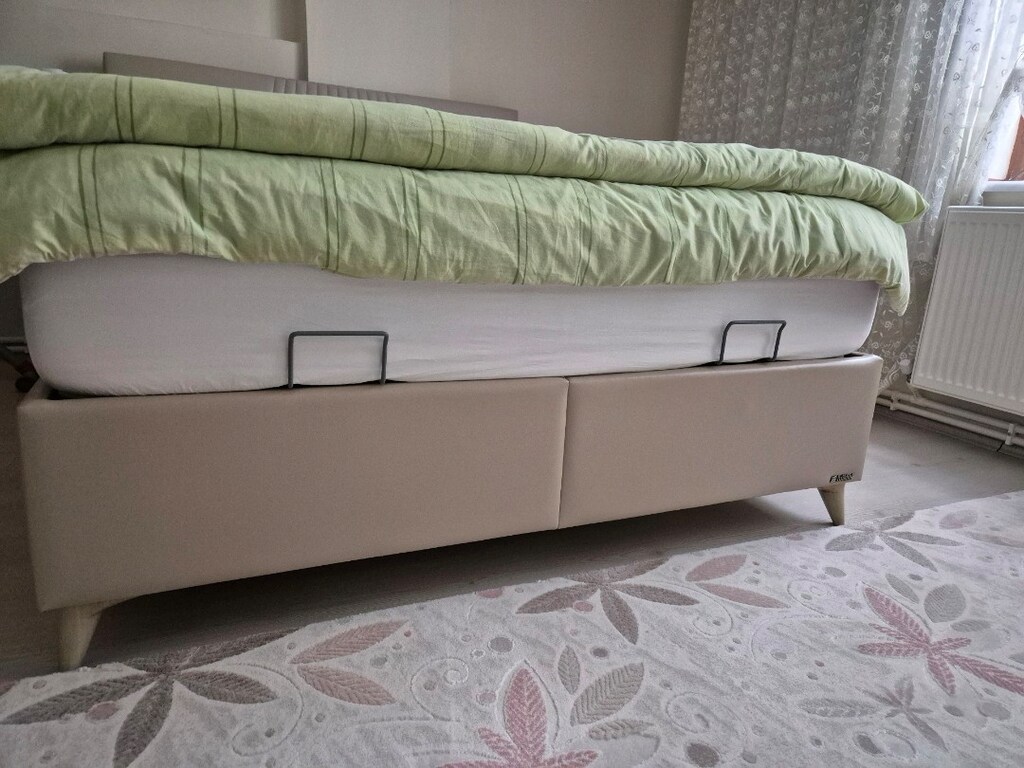 ACİL SATILIK GARANTİLİ İSTİKBAL MARKA YATAK BAZA VE BAŞLIK TAKIMI. - 2