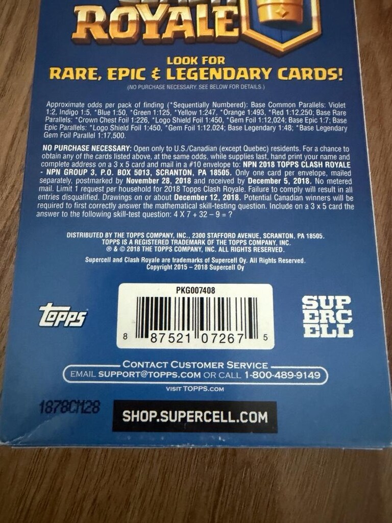 Clash Royale Topps Koleksiyon Kart Seti 18 Li - 7