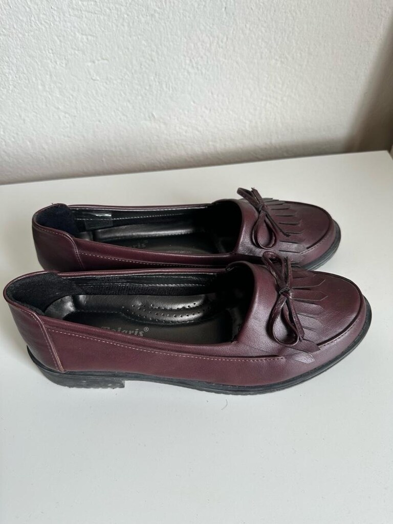 Polaris bordo loafer ayakkabı - 39 numara - 2