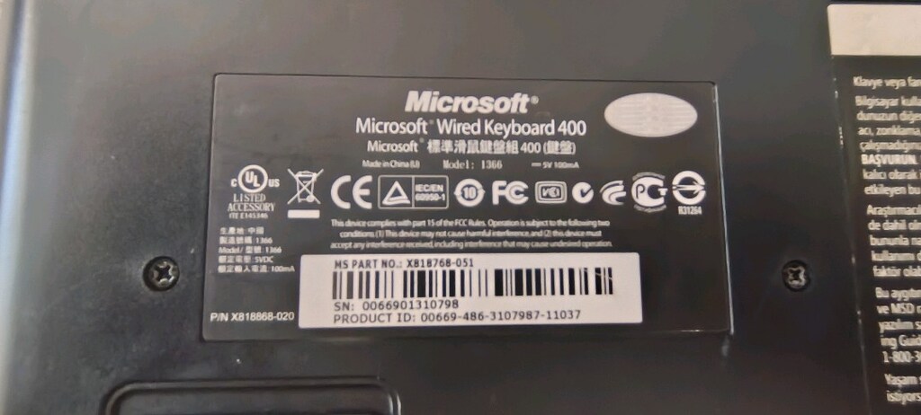 Microsoft Wired Keyboard 400 - 4