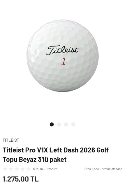 golf 40 adet hepsi marka