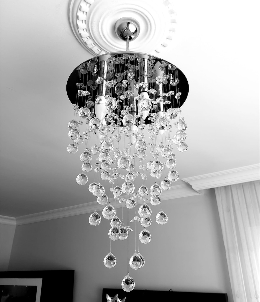 Kristal Taşlı Modern Plafonyer Avize - 3
