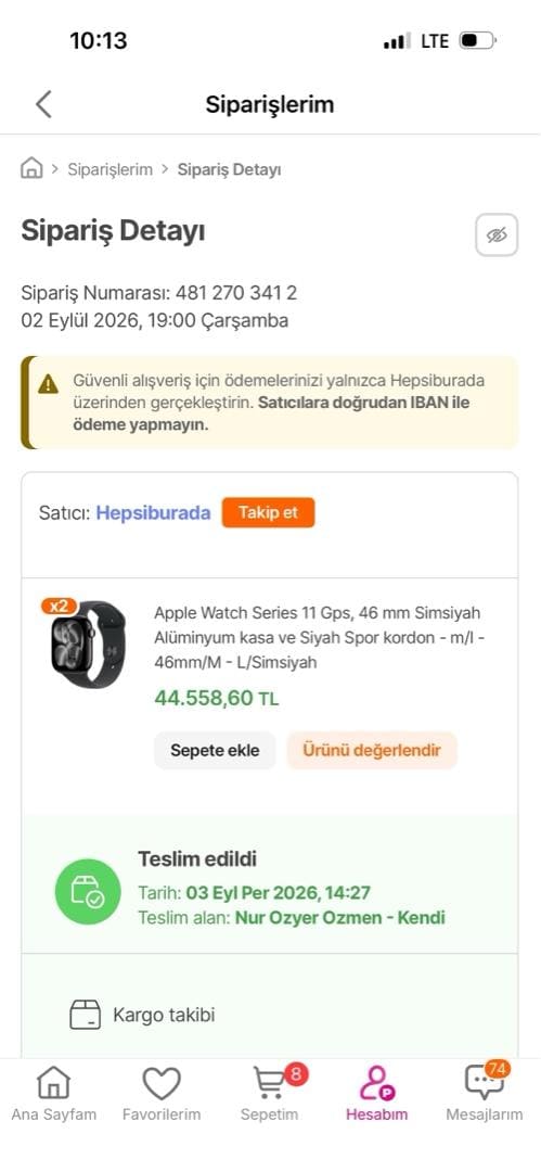 Apple Watch Series 11Gps 46mm/M Alüminyum Kasa - 3