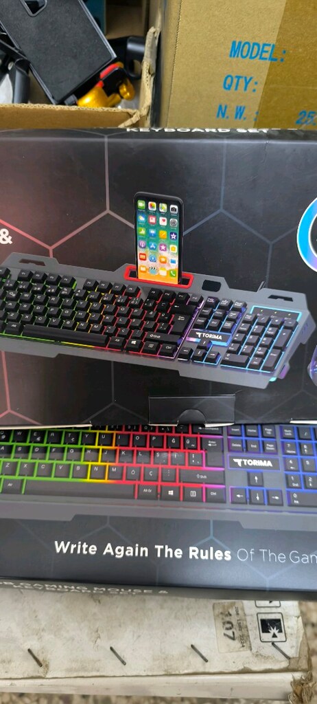 metal kasa, klavye mouse seti. - 5