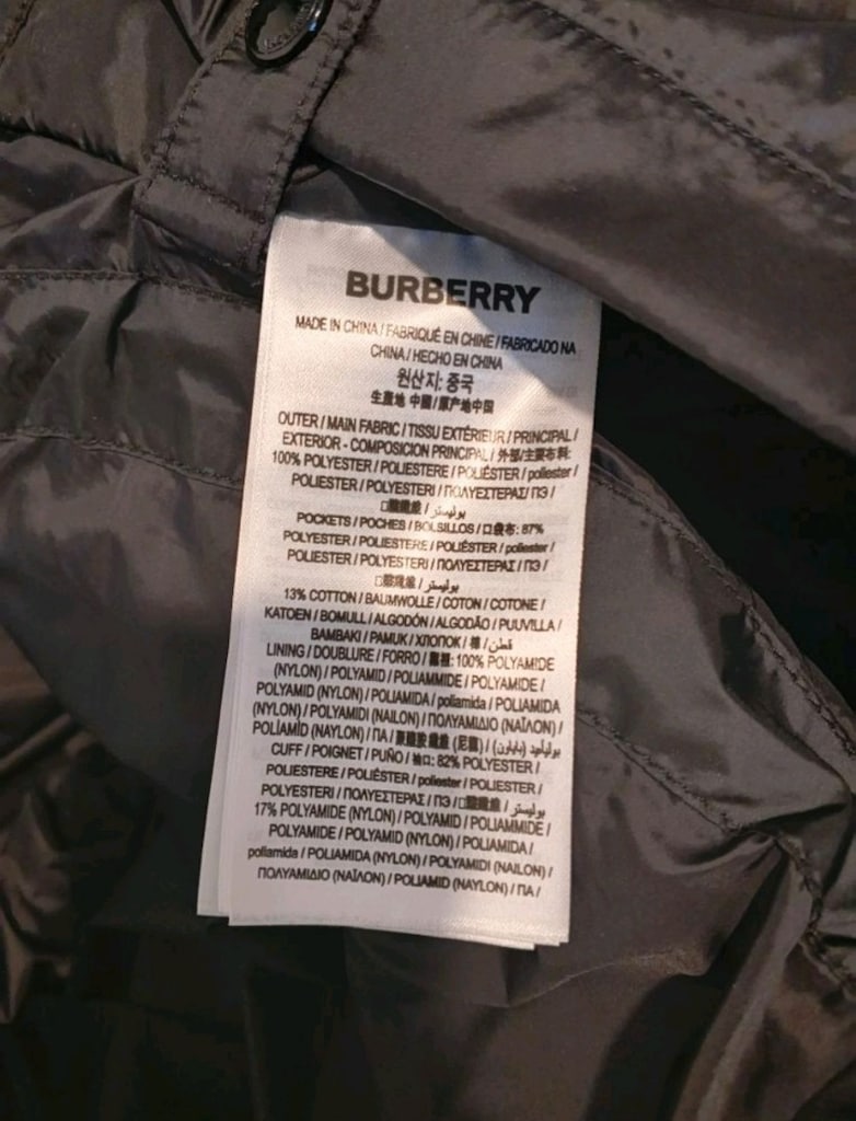 Burberry 'Lindford' Siyah Şişme Mont - 12