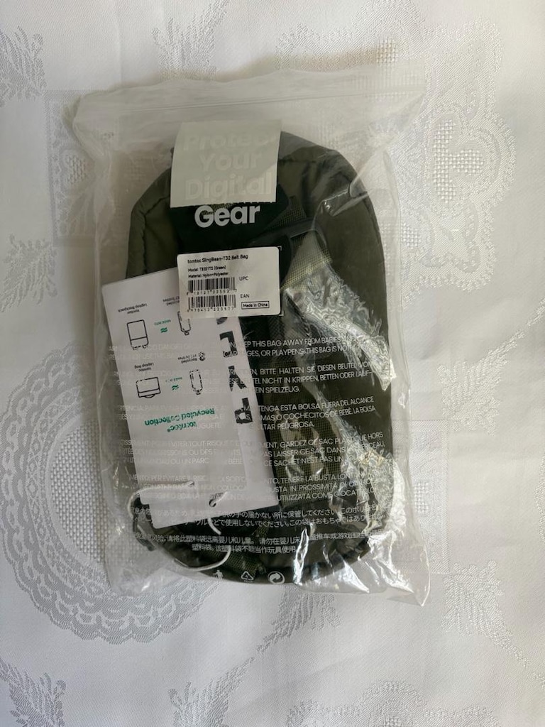 TOMTOC SlingBean-T32 unisex Bel göğüs Çantası 1.5L Rfid su itici - 10