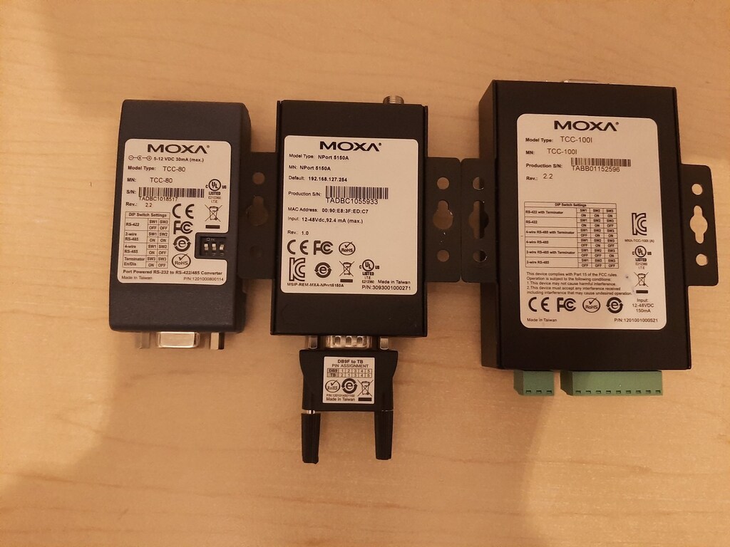 MOXA NPORT 5150A SERIAL DEVICE SERVER RS-232/422/485 ETHERNET - 3