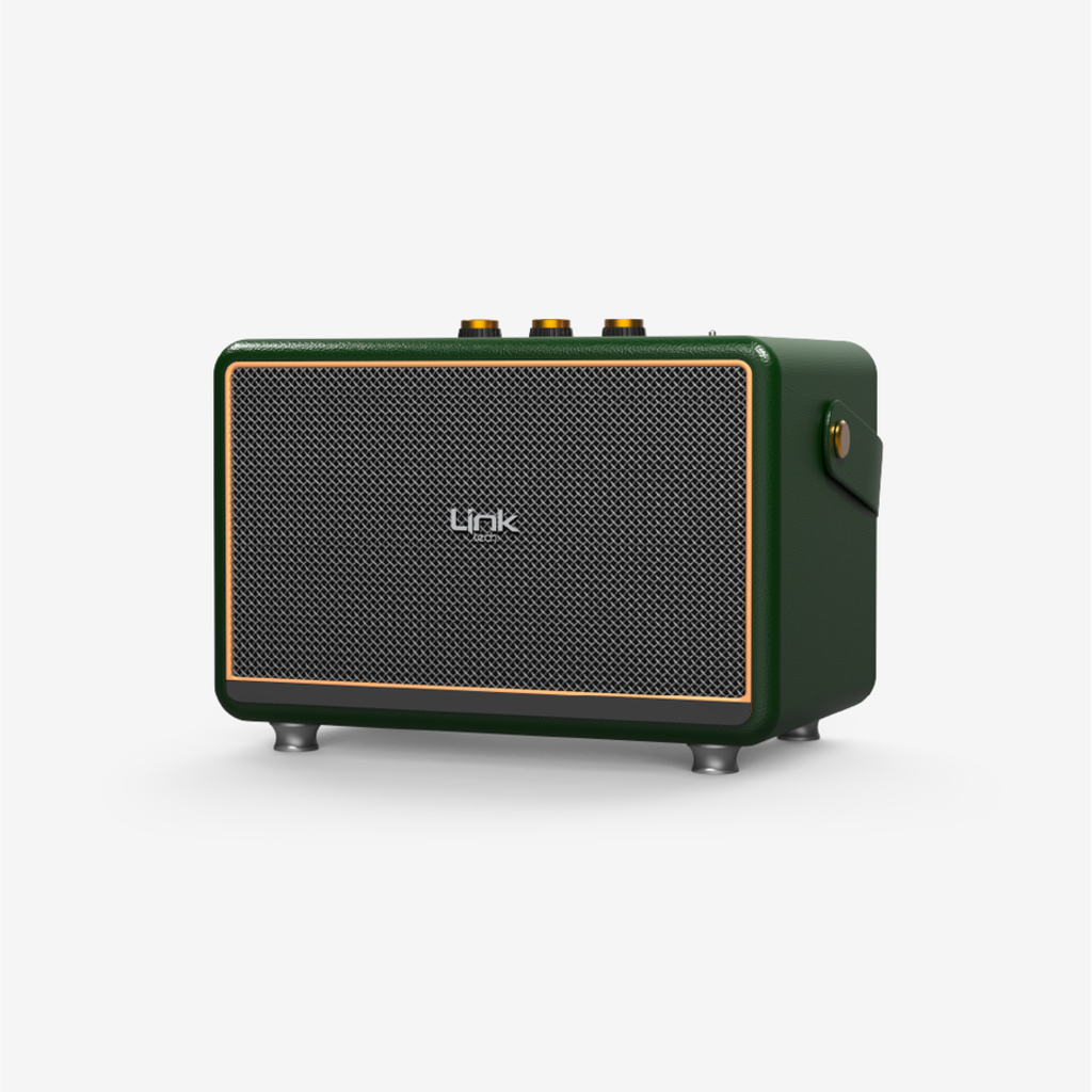 Premium Çift Mikrofonlu 50W Retro Bluetooth Radyo Hoparlör M407 - 2