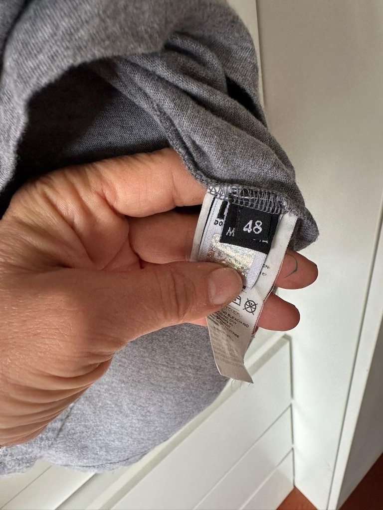 D&G Gri Üzerinde Yazılı Tişört - 8
