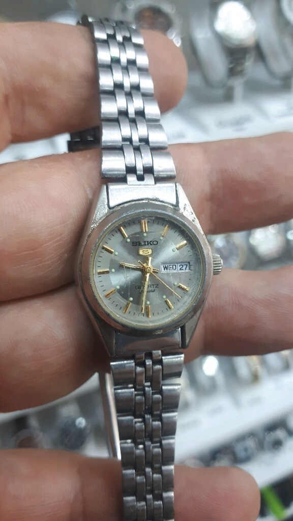 SEIKO 5 bayan pilli mekanizma saat - 4