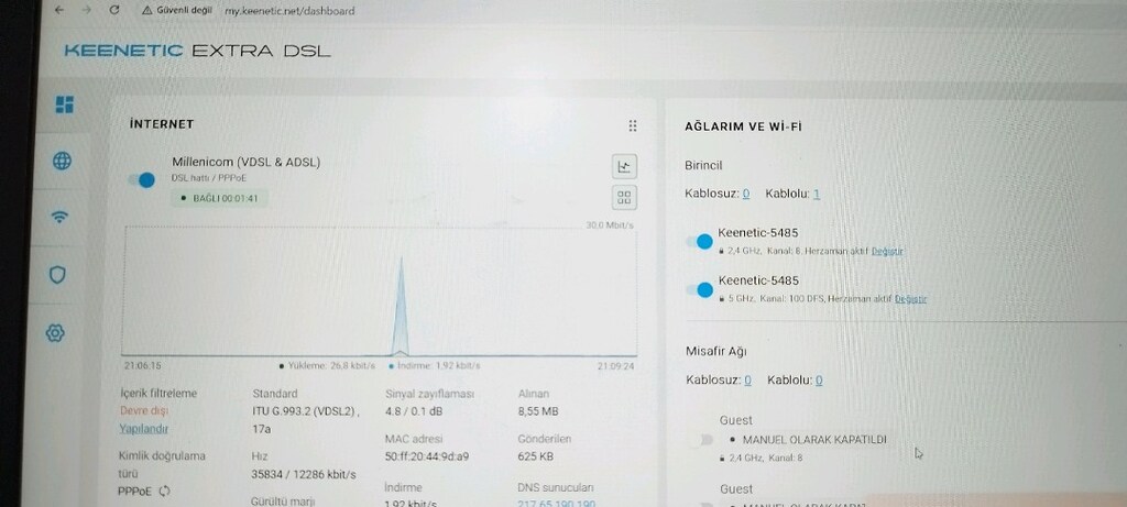 Keenetic KN-2111 1200 mbps VDSL modem - 6