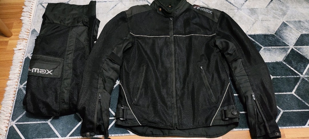 R Max fileli yazlık motosiklet takım mont ve pantolon hediyeli - 6