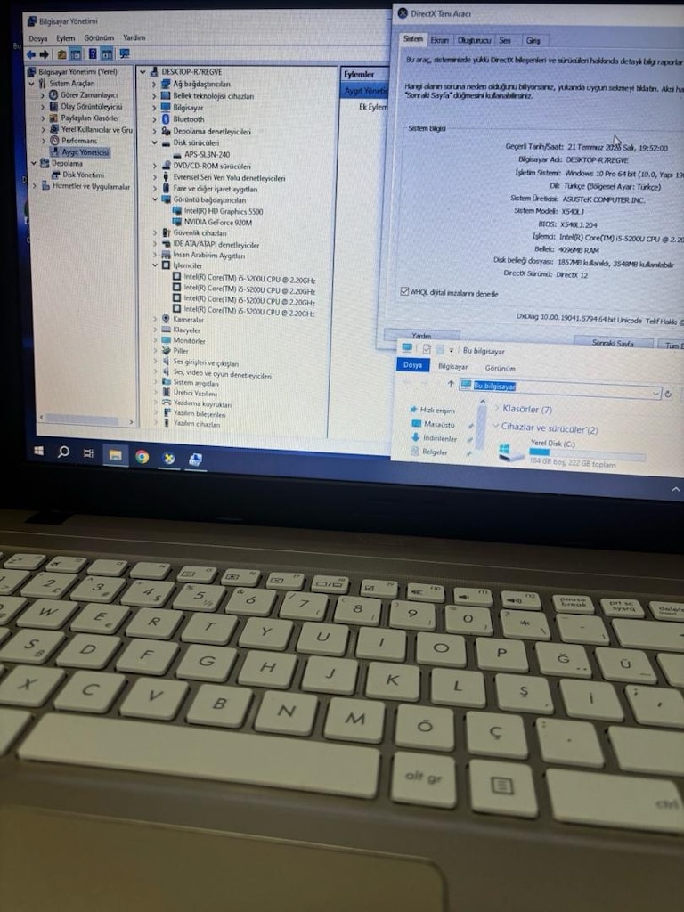 Asus x540lj laptop dizüstü bilgisayar - 2