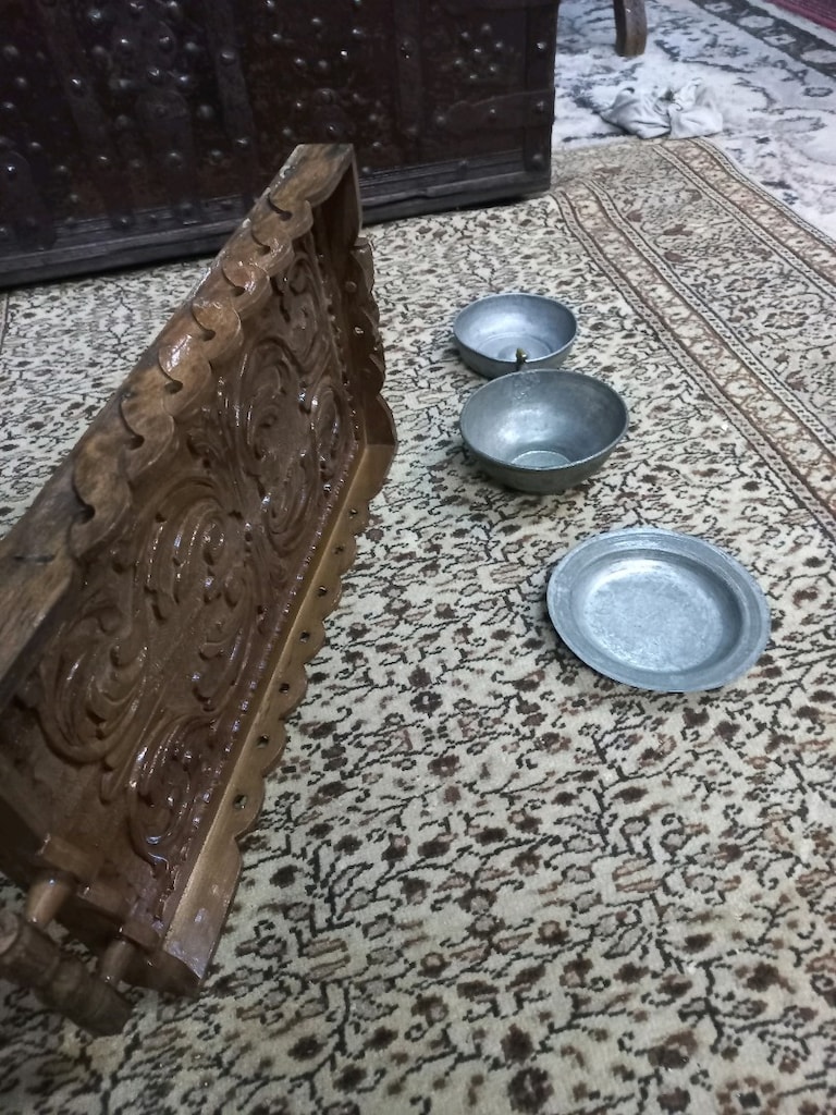 Antika Ahşap Tepsi - 4