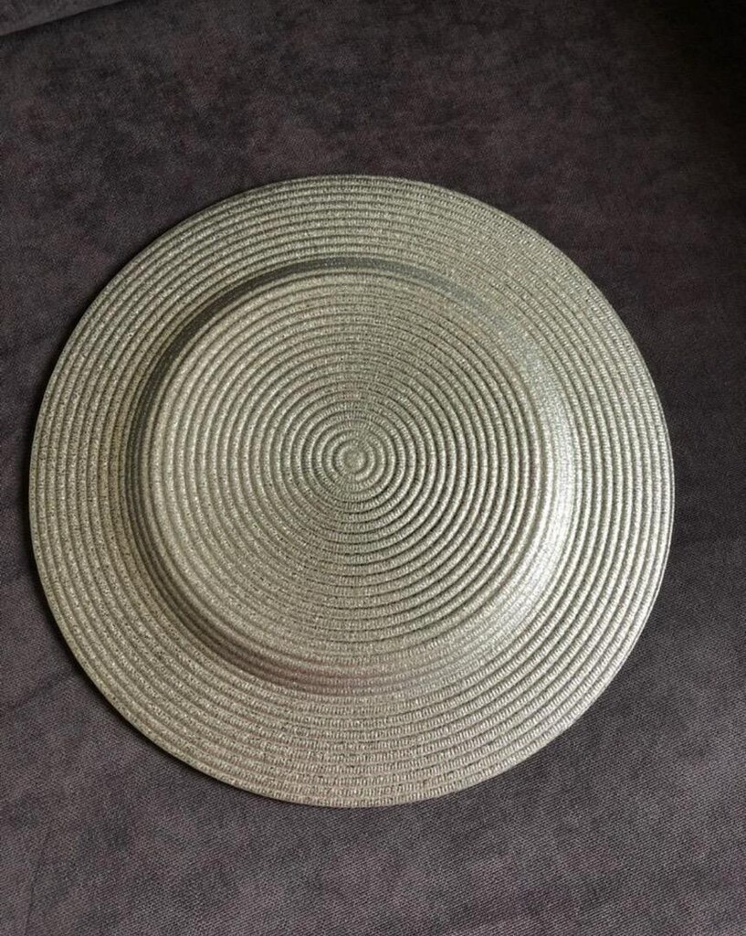 GÜMÜŞ CAM TABAK SUPLA 12adet - 3