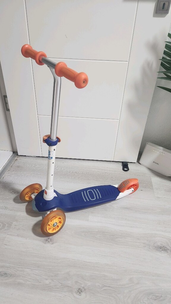 Decathlon - Scooter B1 500 Işıklı 3 Tekerlekli Indigo Mavisi - 5