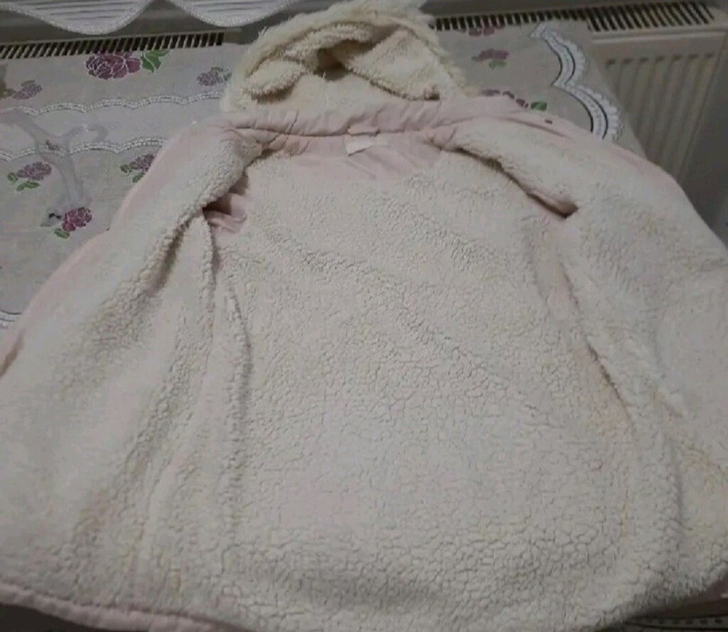 Pudra Kapüşonlu Kışlık Mont - 2