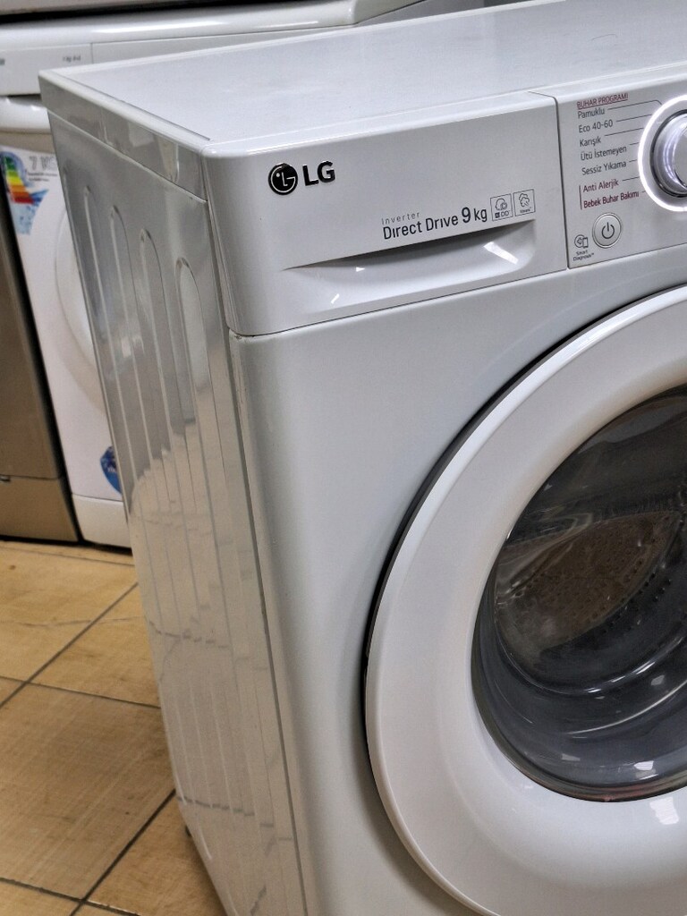 sıfır ayarında çamaşır makinesi LG sessiz inverter motor 9kg A+++ - 2