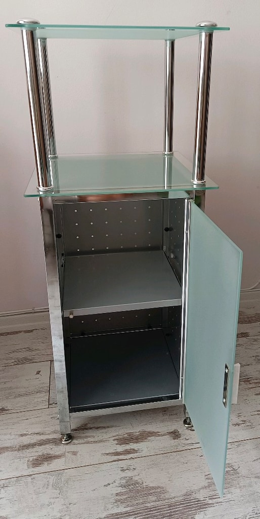YENİ GİBİ modern camlı raf ünitesi - 2