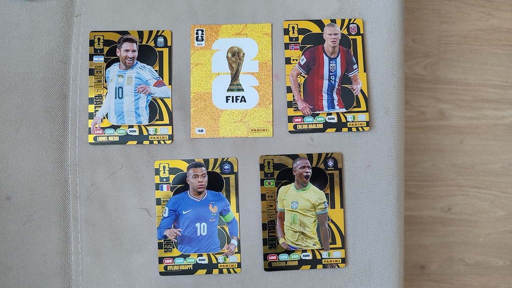 Panini Adrenalyn XL WC26 Futbolcu Kartları Golden Baller 5'li set