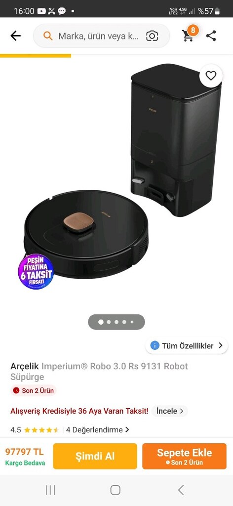 arcelik 9131 premium robot süpürge - 6