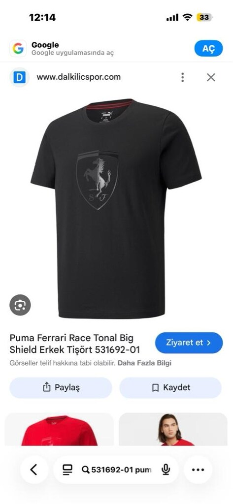 puma orjinal Ferrari thirt - 3