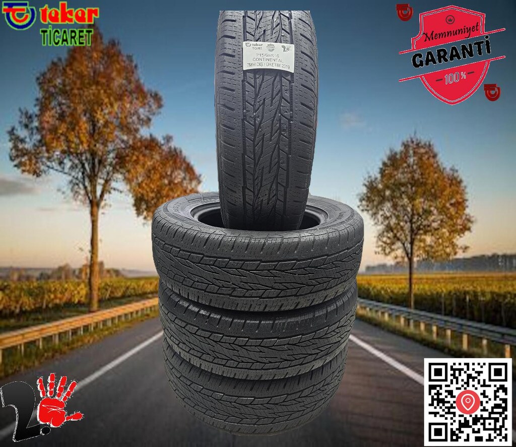 215 65 16 Continental mevsimlik #2.EL # TEKER TİCARET# ÇIKMA LASTİK - 2