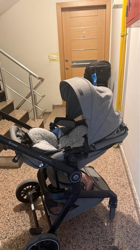 El Ele Alroad 3 Travel Sistemli Bebek Arabası – Silver Gri - 4