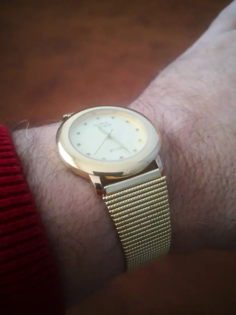 Modern English Gold Kol Saati - 8