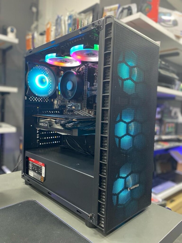 RAMPAGE Ryzen5 5600X GAMİNG KASA GAMİNG RGB SET HEDİYELİ - 6