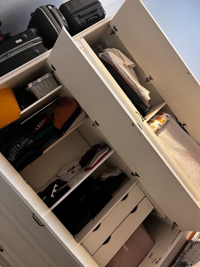 6 KAPAKLI DOĞAL AHŞAP GARDIROP - 5