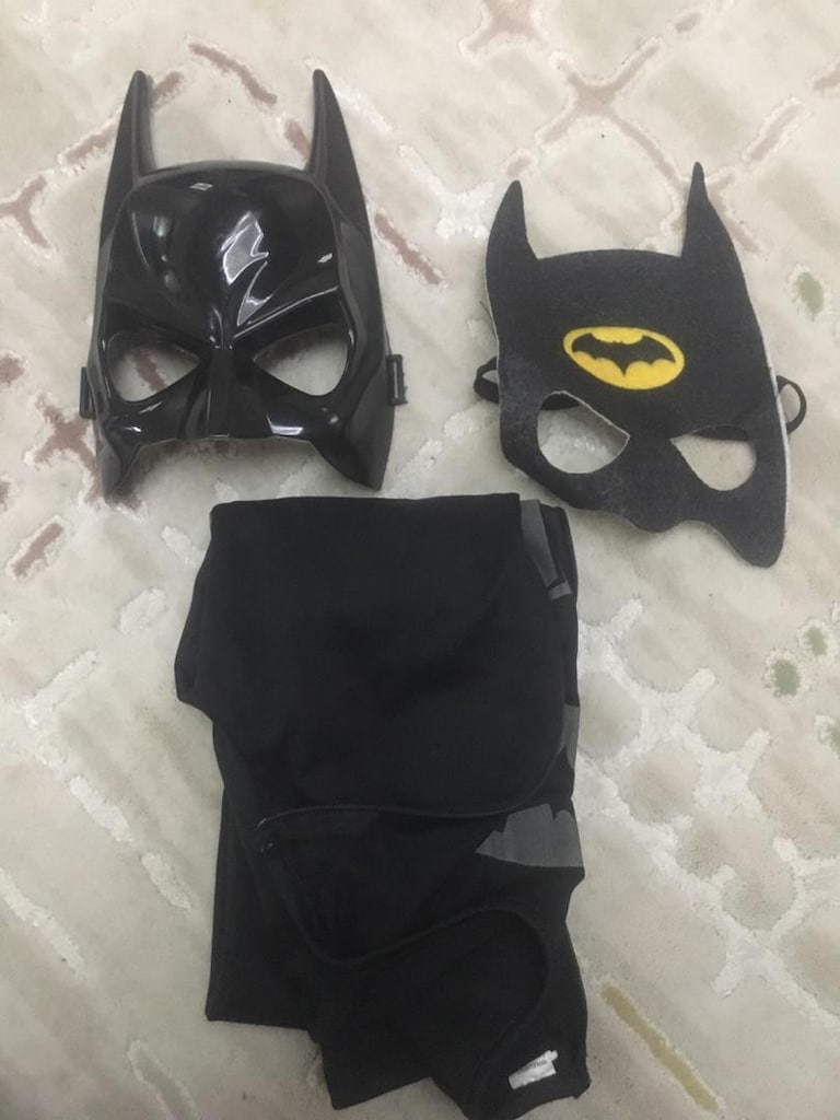 Kedi çocuk cat boy ve batman kostümü iki kostüm birlikte uyguna kostüm - 4