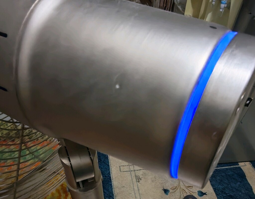 Vantilatör Sanayi tipi çelik pervane Led ışıklı Vantiratör fan - 10