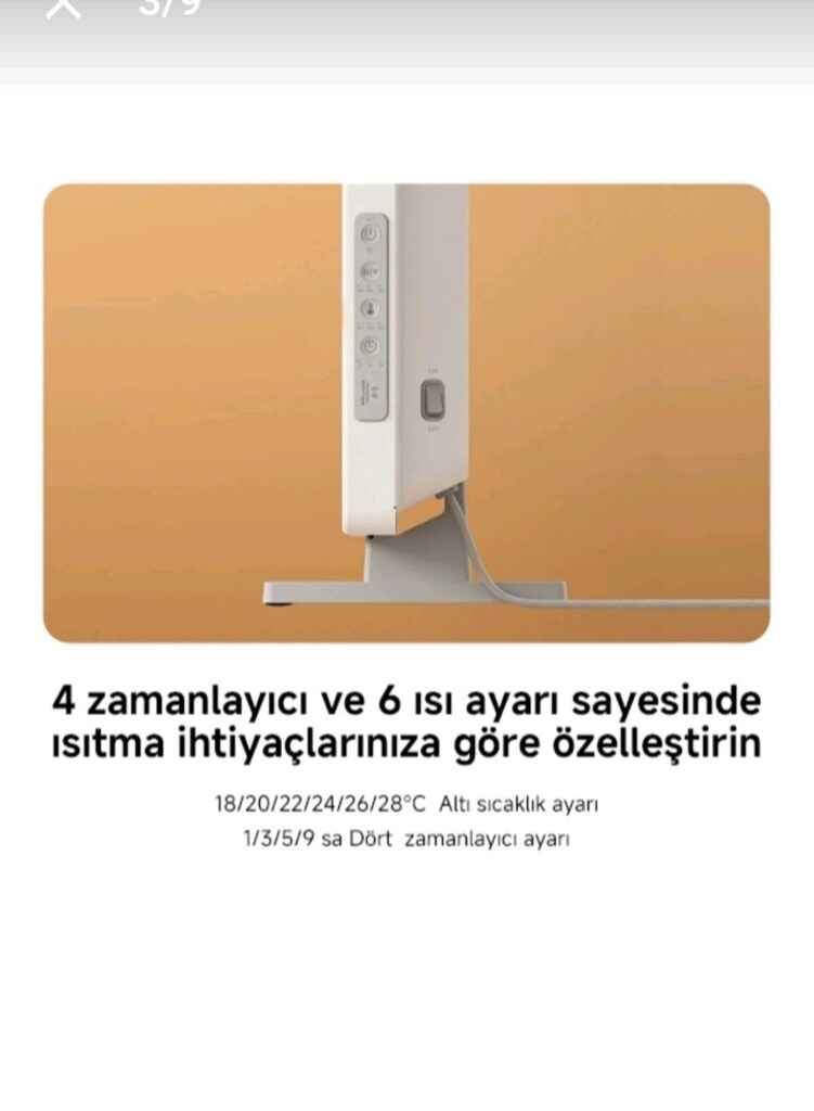 XİAOMİ ELEKTRİKLİ ISITICI - 4