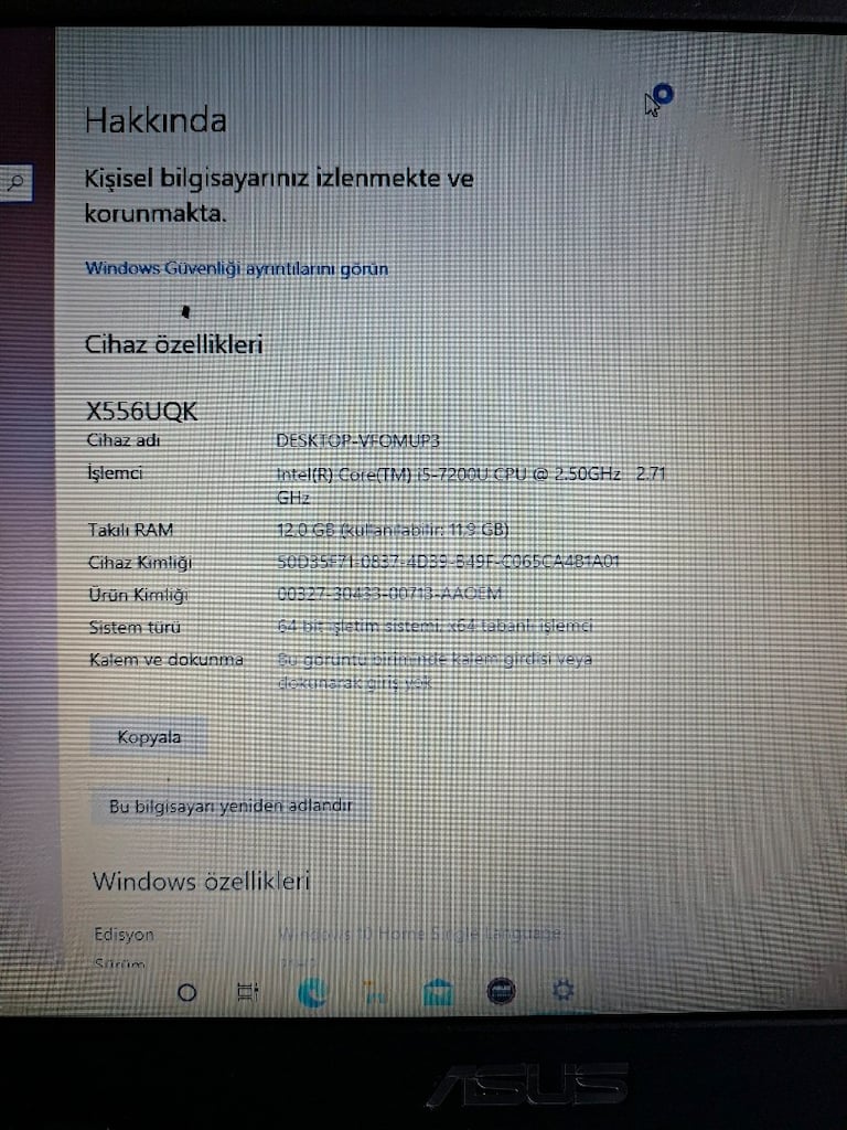 İ5-7.Nesil 1Tb.Hdd 12Gb. Ram Tertemiz - 5
