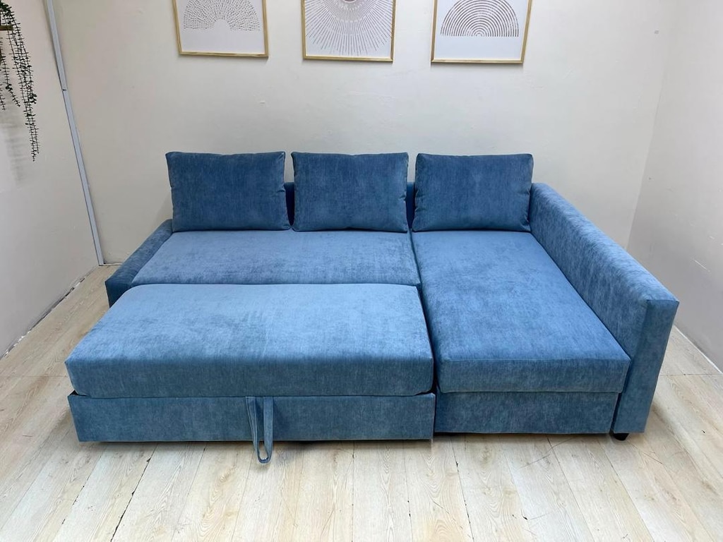 IKEA FRİHETEN SIFIR KAPLAMA YATAKLI BAZALI L KÖŞE KOLTUK KANEPE - 4