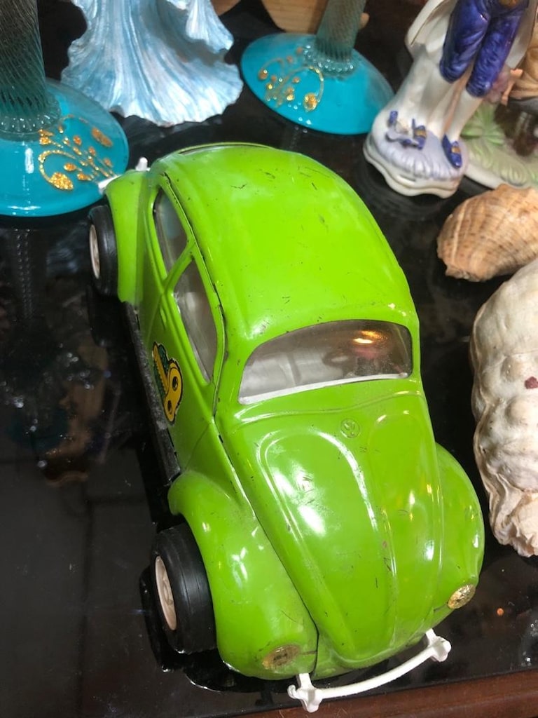 Vintage Tonka Volkawage (Side Winder) Beetle Metal Oyuncak Araba - 8