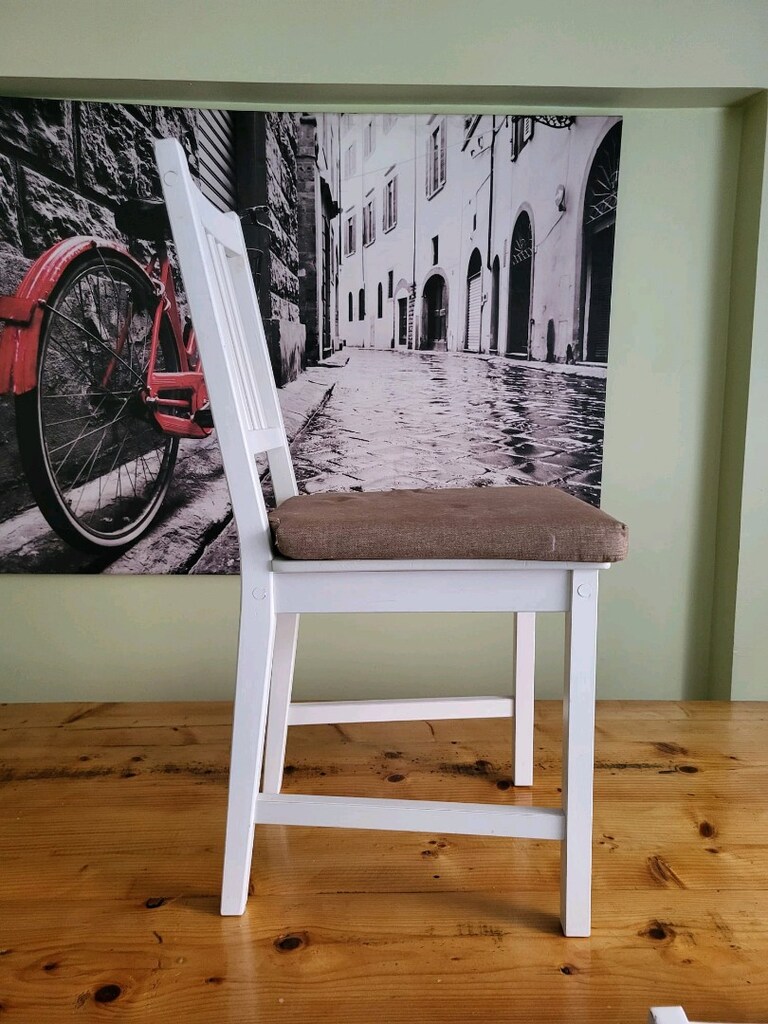 Ahşap Yemek Masası 8 kişilik + sandalyeler +bench (minderli) - 5